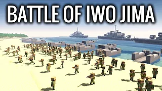 World War 2 in Minecraft -  BATTLE OF IWO JIMA