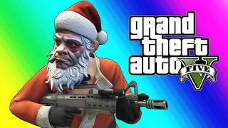 GTA 5 Funny Moments - Christmas Shopping, Santa Claus, & Yacht Dive Glitch (Day Before the Snow)