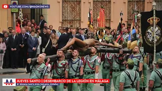 🇪🇸 Holy Easter Week 2024 | Landing of The Legion at Malaga Port | Maundy Thursday (March 28, 2024)