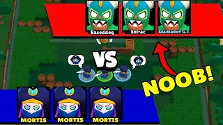 TRIPLE MORTIS vs TRIPLE NOOBS!| Brawl Stars Funny Moments & Glitches & Fails #551