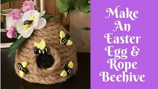 Everyday Crafting: Dollar Tree Rope Beehive | Dollar Tree Bee Skep