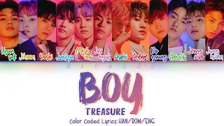 TREASURE – BOY Color Coded Lyrics HAN/ROM/ENG