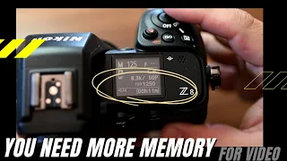 Nikon Z8 | You NEED More Space | Video Record Times in N-RAW, ProRes RAW and 10-Bit