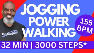 30-Minute Power Walk Jog Cardio Workout at 155 BPM | High-Energy Fitness Challenge
