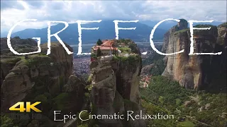 Flying Over Greece in 4K - Beautiful Relaxing Music by Epic Cinematic Relaxation Film