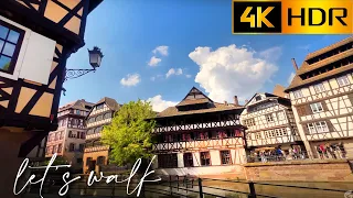 4K Ultra HD Relaxing Walk in STRASBOURG, FRANCE | Amazing architecture and vibe in CITY CENTER.
