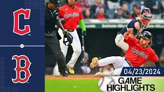 Cleveland Guardians vs. Boston Red Sox Game Highlights 04/23/2024 | MLB Highlight 2024