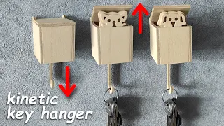 Kinetic key hanger - scroll saw project (assembly instruction)