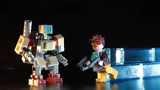 Lego Overwatch Bastion minifigure MOC with tutorial