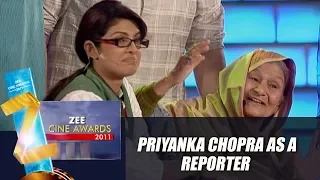 Priyanka Chopra as a Reporter | Zee Cine Awards 2011