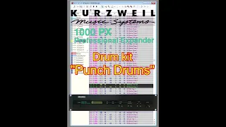 KURZWEIL 1000PX Proffesional Expander 生っぽいドラム音比較 #Shorts