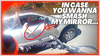 Angry Driver prepared STICK to BLOCK & FIGHT in case Mirror Smash | Epic Moto Moments 2023 | Ep.154