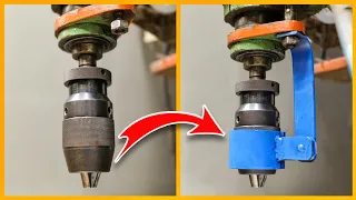 DIY CREATIVE & USEFUL IDEA FOR YOUR BENCH DRILL MACHINE | upgrade your drill press