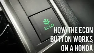 How the Econ Button Works on a Honda | SAVE FUEL | WHITBY OSHAWA HONDA