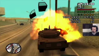 Grand Theft Auto: San Andreas HD playthrough pt113 - Doing the Vigilante Missions in A TANK!