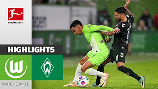 Thrilling Up and Down! | VfL Wolfsburg - SV Werder Bremen 2-2 | Highlights | Matchday 10 – 2023/24