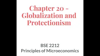 Chapter 20 - Globalization and Protectionism