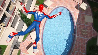 GTA 5 Water Ragdolls | SPIDERMAN Jumps/Fails ep.28 (Euphoria physics, Falls, Funny Moments)