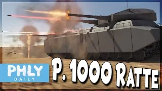 GERMANY'S COLOSSAL  TANK P. 1000 RATTE ( War Thunder P.1000 Ratte Gameplay)