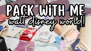 PACK WITH ME TO WALT DISNEY WORLD | Packing Process, What to Bring | Staying for a week in Disney!