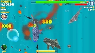 Hungry Shark Evolution Pyro Shark Android Gameplay #28