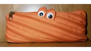 Estuche Zip It. Estuche cremalleras naranja. Zipper pencil case. Review. Español