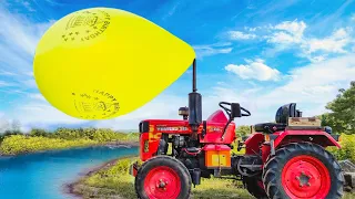 Biggest Monster Balloon VS Tractor : Experiment