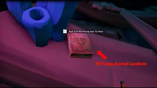 All Yenay Journal locations in The Shrine of Oceans Fortune | Sea of Thieves season 4 Sunken Kingdom