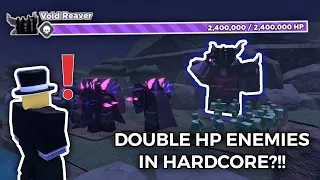 Beating Hardcore But The Enemies Have 2x HP | Roblox