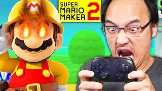 JE BRISE MA MANETTE À CAUSE DE CE NIVEAU RAGEANT !? | Super Mario Maker 2 (Mode Histoire #15)