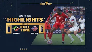 St. Kitts & Nevis 0-6 United States | 2023 Gold Cup