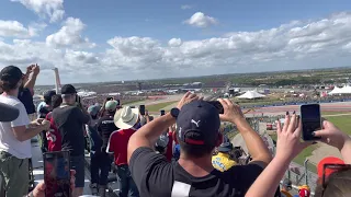 Formula 1 2021 USGP Race Start - COTA Turn 9 (4K HDR 60 FPS)