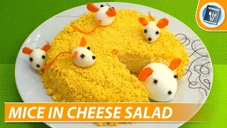 Egg salad: mice in cheese