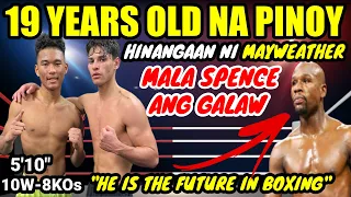 19YO NA PINOY UNDEFEATED MALA SPENCE ANG GALAW | HINANGAAN NI FLOYD MAYWEATHER (FUTURE OF BOXING)