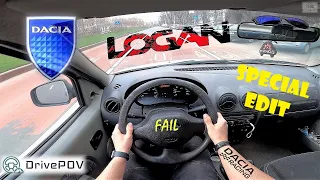 *SPECIAL EDIT* Dacia Logan I 1.6i | POV TEST DRIVE, ACCELERATION, TOP SPEED, CITY DRIVE | #DrivePOV