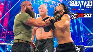 WWE November 8, 2021 - Roman Reigns vs Brock Lesnar vs Braun Strowman : Survivor Series 2021