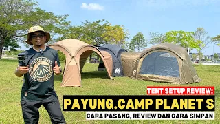 Tent Setup Review: Cara pasang khemah PAYUNG.CAMP PLANET S | How to setup  #mykhalishjourney