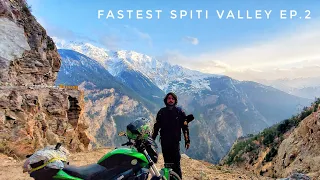 Fastest Spiti Valley Ride Ep.2😎 - India's Last Village To Nako Dominar 400