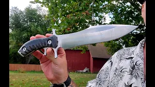 Jed Hornbeak Rambo Heartstopper custom knife review