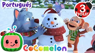 Medley de Natal - 3 HORA DE COCOMELON | Músicas Infantis e Desenhos Animados em Português