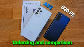 Galaxy A52 5G vs Galaxy S20 FE. Specs, speed and speakers test comparison 🔥🔥🔥.