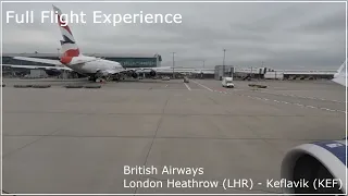 Full Flight Experience -  British Airways A320 London (LHR) to Reykjavik (KEF) (#2)