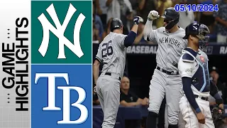 New York Yankees vs Tampa Bay Rays GAME HIGHLIGHTS May 10, 2024  | MLB Highlights | 2024 MLB Season