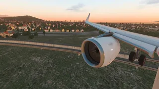 URSS | XPLANE 11 | A321 HARD CROSSWIND LANDING