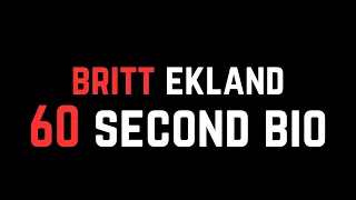 Britt Ekland: 60 Second Bio