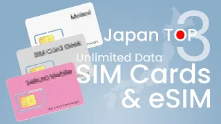 Japan Top 3 Known Unlimited SIMs Cards & eSIMs