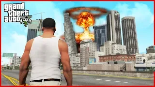 PŘEŽIJU NEJVĚTŠÍ ATOMOVOU BOMBU V GTA ?! (GTA 5 Módy)