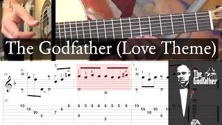 THE GODFATHER (Love Theme) - Nino Rota - Updated Tutorial with TAB - Classical Guitar