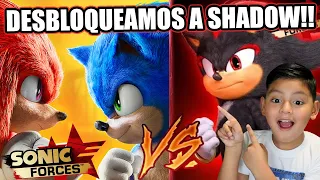 DESBLOQUEAMOS A SHADOW EN SONIC | ENFRENTAMOS A KNUCKLES, SILVER Y SHADOW | Juegos Karim Juega