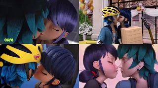 Miraculous Ladybug All Lukanette kisses (or almost kisses)🐞🐍🥰